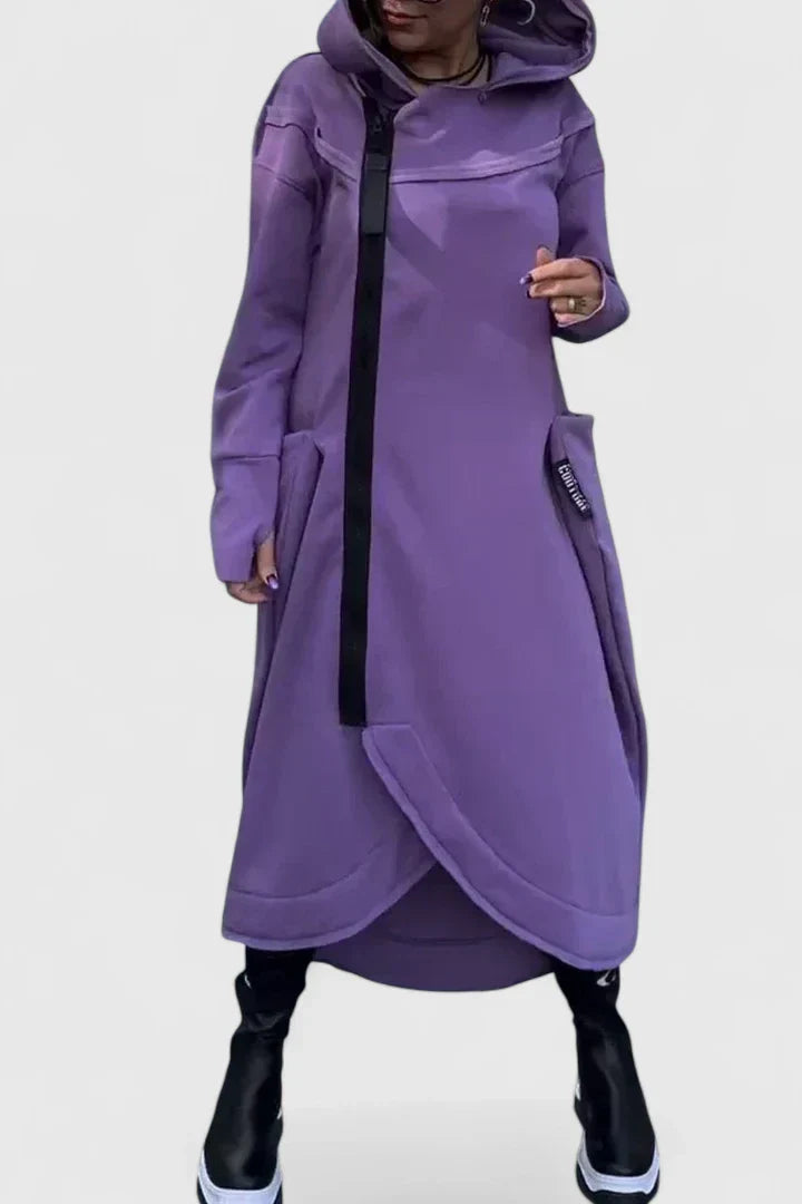 Melina | Langer Damen Kapuzenmantel